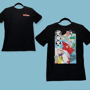 Inuyasha Black Graphic Tee - Anime Print -